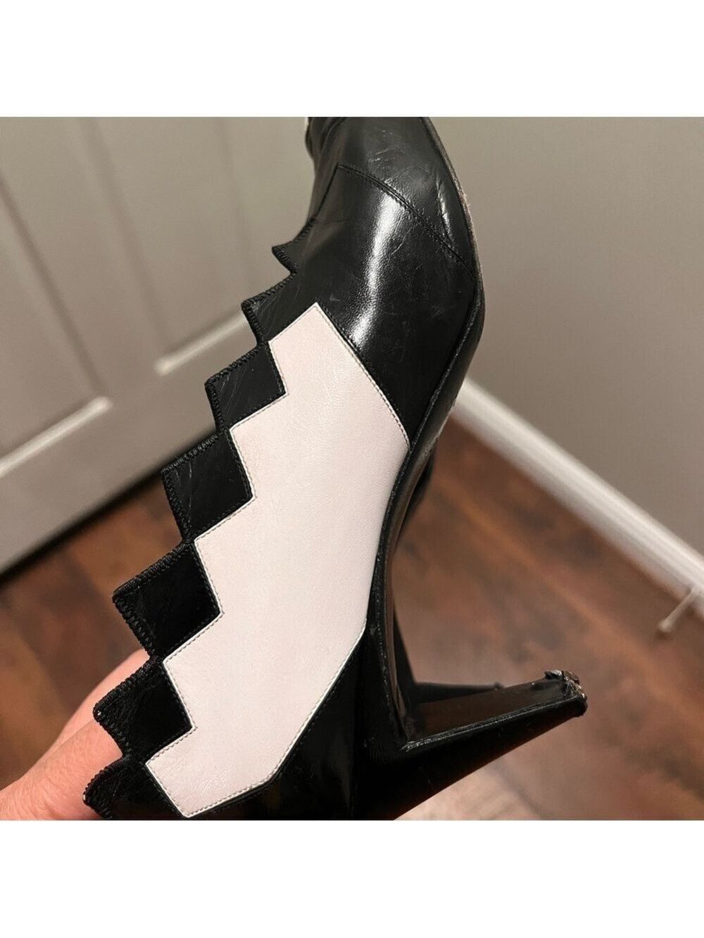 PHILIPPE MODEL Paris vintage leather heels.  Made in Italy. Size 37.5 - Picture 8 of 11